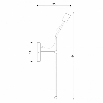 LOFT TUBO 1 kinkiet kolorowe kable